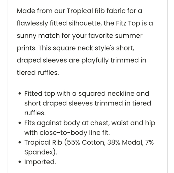 Lilly Pulitzer Fitz Top - Picture 4 of 4